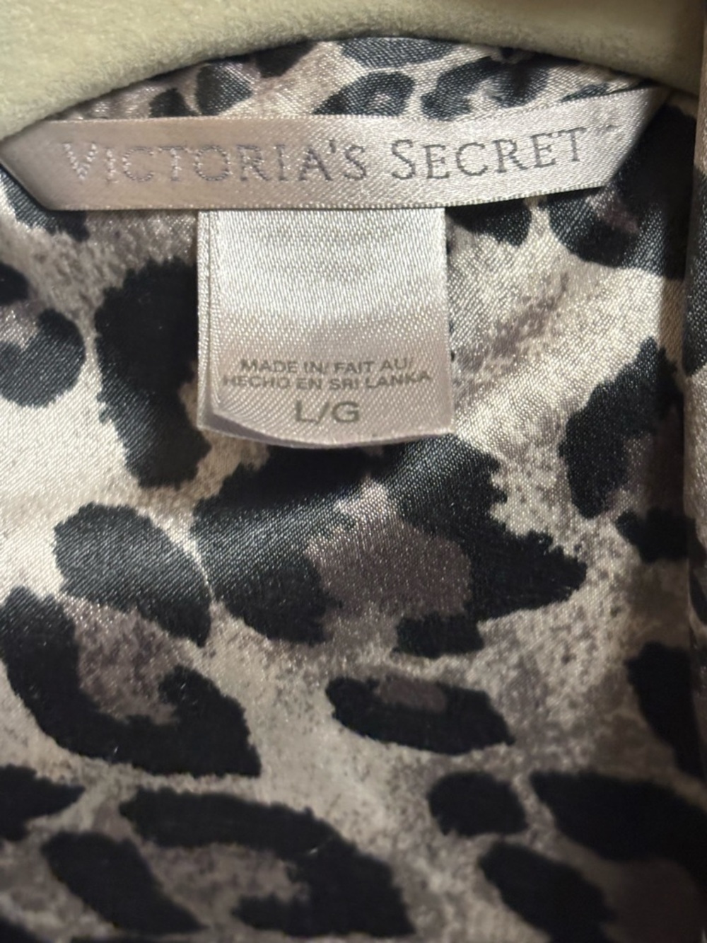 Victoria's Secret Leopard Satin Pajama Set - Picture 5 of 5